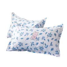 48×74cm サイズの枕カバー2枚セット【夏用・全棉・ダブル/シングル対応】
