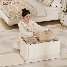 大容量収納ボックス【ふた付き・折りたたみ式・衣類・おもちゃ・本用】