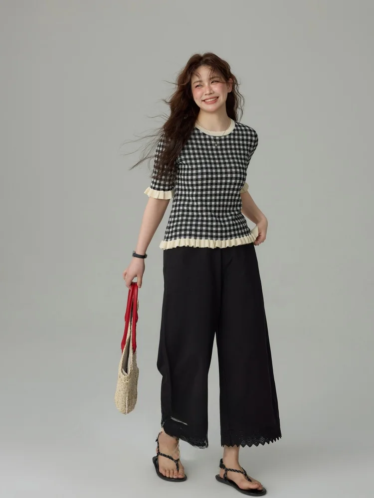 ウエスト60cmに合うパンツは、本当に存在するの？MONIKADMのハイウエストレースパンツが解決する理由