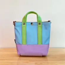 シンプルデザインのキャンバスショルダーバッグ【ミニサイズ・女性用・斜め掛け】