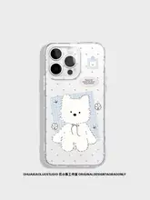 かわいい犬デザインのiPhoneケース【透明・モフモフ・女の子向け】