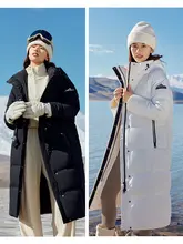 フード付き 長袖ダウンコート【極上の柔らかさ・防寒・女性用】