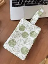 刺繍ハンドバッグ【南瓜デザイン・帆布製・レトロ】