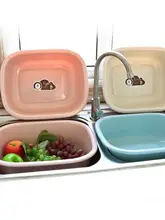 プラスチック製長方形洗面器【家庭用・大容量・厚手・子供用・赤ちゃん用】