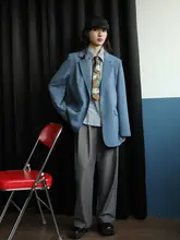 無地ストレートワイドパンツ【高ウエスト・フィット・レトロスタイル・カジュアル】（セットアップ対応）