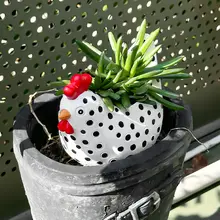 植木鉢 多肉植物用 ユニーク 鶏 デザイン テラリウム 寄せ植え 庭 ベランダ デスク インテリア オブジェ