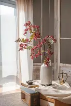高級感のある造花 ハナミズキ【紫粉色・北欧スタイル・ウォールデコレーション】