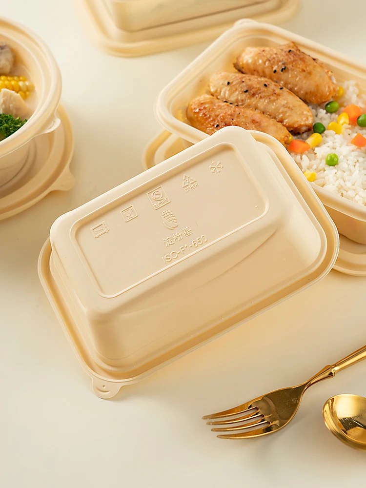 わっぱ弁当箱 レンジ調理に対応する食品グレードコーンスターチ製使い捨て箱の実用性