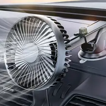 車内用 USB吸盤付き扇風機【静音・大風力・強力冷却】