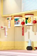磁気吸着タイプの歯ブラシホルダー【倒立デザイン・水切れ機能付き・洗面器用】