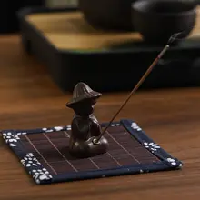 釣りをテーマにした線香立て【高級感あるトレー付き・インテリア装飾用】
