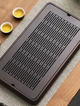 バンブー製 湿気吸収機能付き茶盤【モダンデザイン・家庭用・大サイズ】