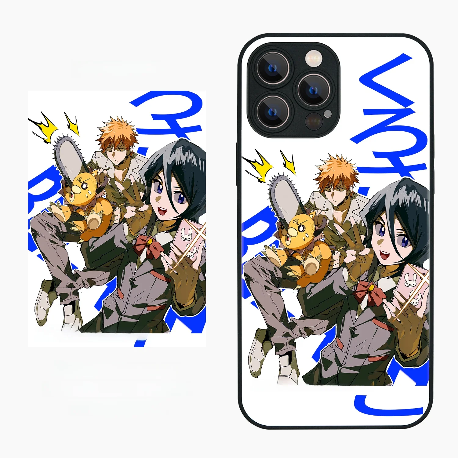 鬼滅の刃 キャラクターとのコラボスマホケース：9397号列车のイラストレーター協力モデル