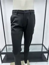 冬用ビジネスカジュアルパンツ【加绒・ウール混・ミドルウエスト・ストレートフィット】