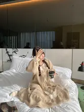 公爵デザインの姫系柔らかなおやすみパジャマ【極上の柔らかさ・フリル付き・三点組（セットアップ対応）】