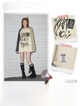 UNIFREE レディース 長袖Tシャツ【ビンテージスタイル・カラーコンビネーション・ルーズフィット】