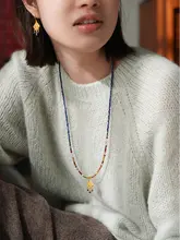 天然石ビーズネックレス【ロングタイプ・セーター用・女性向け】