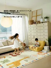 ラグ ベビーマット 二層構造 取り外し可能 洗濯可能 厚手 ふわふわ 赤ちゃんにも安心 キュート 子供部屋 ベッドサイド キッズ 男の子 女の子