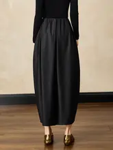 シンプルな魅力が光る花苞スカート【シワ加工・コーディネートしやすい・季節感のあるデザイン】