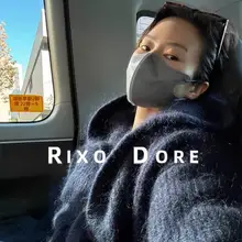 RIXO DORE ニットカーディガン【女性用・モヘア・フード付き・軽やかで柔らかいデザイン】