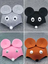 子供用 ねずみ動物パフォーマンス帽子【カートゥーンスタイル・幼稚園用・頭飾り】