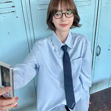 ファルジャーレディースカレッジスタイルストライプネクタイ