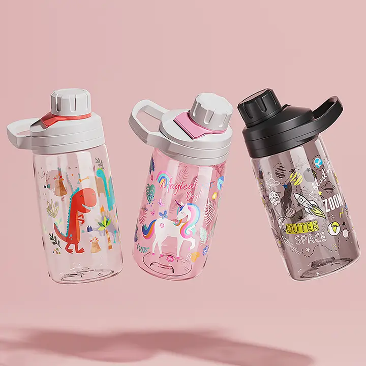 子供用直飲み水筒【夏用・ストロー付き・小学生用・男女兼用】