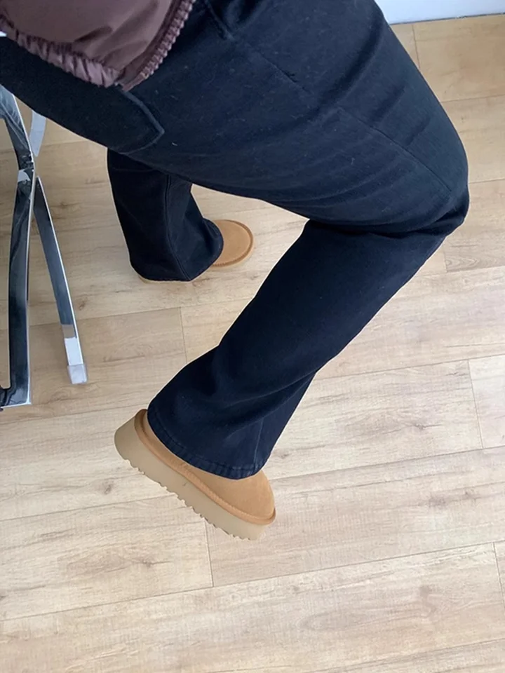 黒のストレッチフレアパンツ【ハイウエスト・スタイルアップ・梨型体型対応・裏地付き】