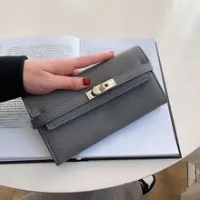 横型デザインの長財布【手提げ・ショルダー・スマホ収納・カードポケット付き】