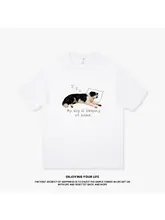 可愛いデザインの犬飼い用Tシャツ【コットン100%・短袖・フィット】