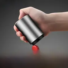 ステンレス製プレス式ビールオープナー【クリエイティブ自動開栓・便利なツール】