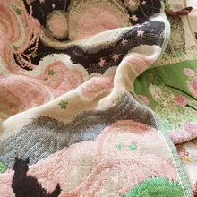 アートデザインの子供用タオル【三層コットンガーゼ・色織り・フェイスタオル・ハンドタオル】