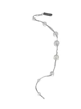 透明なパールヘアバンド【ロマンティックなバブルパール・編み込み飾り付き・ヘアアクセサリー】