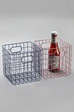 Kens メタル収納バスケット【北欧風・化粧品整理用・バスルーム・デスクトップ用】
