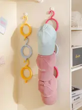 穴あけ不要の帽子収納ラック【家庭用・壁掛け・ダックビルキャップ・スカーフ掛け】