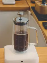 二重ガラス製 フレンチプレス コーヒーメーカー【高耐熱・耐爆・透明デザイン】