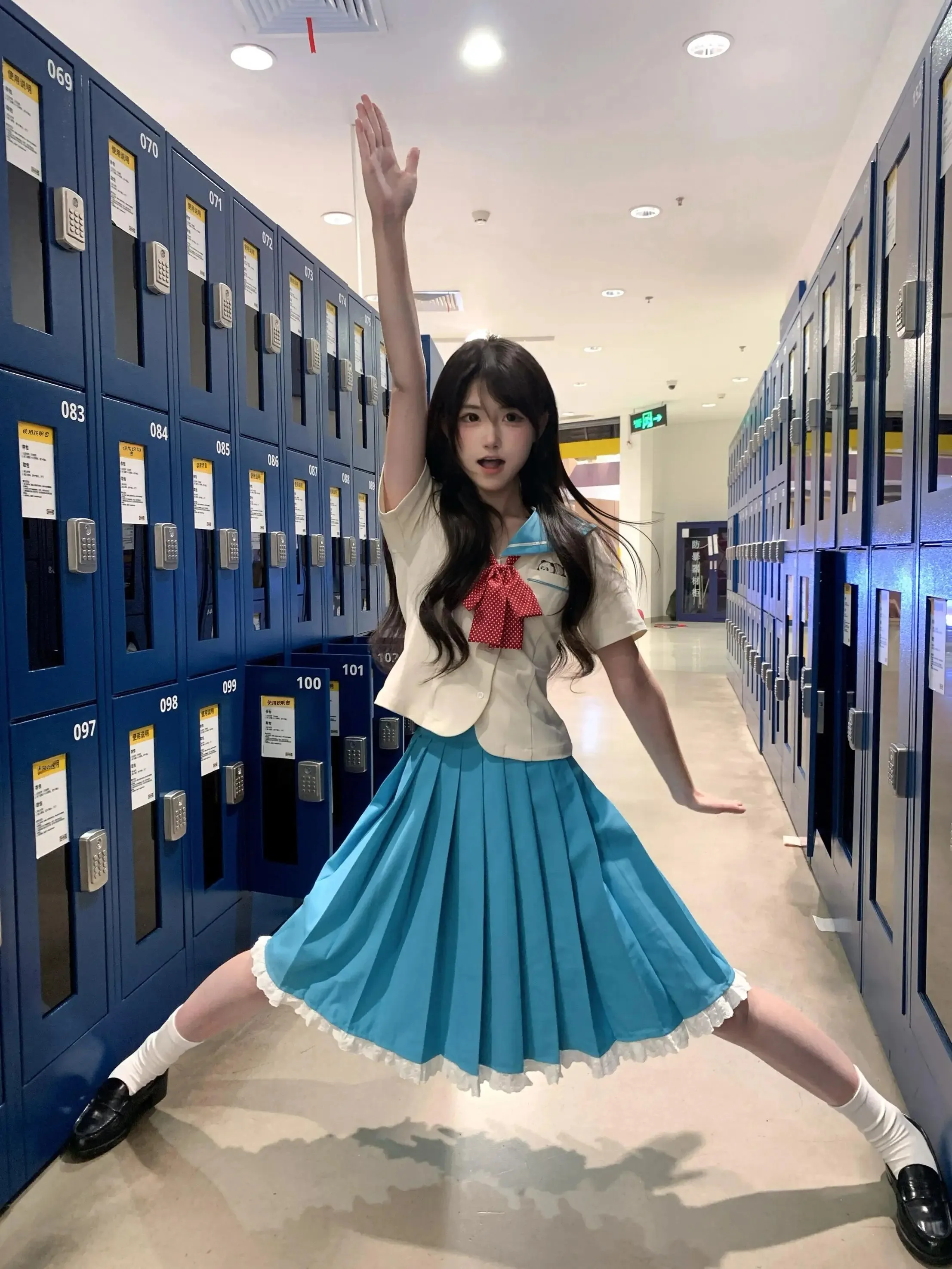 可愛い制服 高校 おすすめ：春風を感じるレディース学院風水手服【ウエストシェイプ・百褶スカート・セットアップ対応】