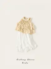 女児用おしゃれな夏の2点セット【デザイン衣服・トレンド】（セットアップ対応）