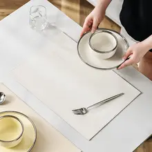 ランチョンマット 鍋敷き PVC 耐熱 防水 防油 テーブル ダイニング 洋食 上品