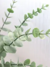 フェイクグリーン 偽の花 装飾花飾り 北欧スタイルの室内シーンに適した ユーカリのコインリーフデザイン
