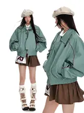 ヴィンテージ 多シーン 女性 短丈 ゆったり ステッチジャケット