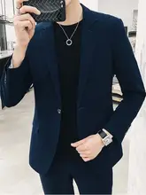 韓国風デザインのメンズスーツジャケット【カジュアル・フィット感あり・秋用】（セットアップ対応）