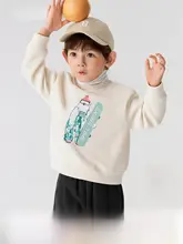 子供用 裏起毛パーカー【ハイネック・プリントデザイン・秋冬用】