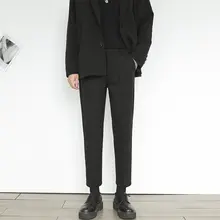 冬用ウールパンツ【厚手・ストレート・男のカジュアルスタイル・九分丈】