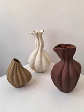 アートデザイン陶器花瓶【多形状・高級感・インテリア装飾用】
