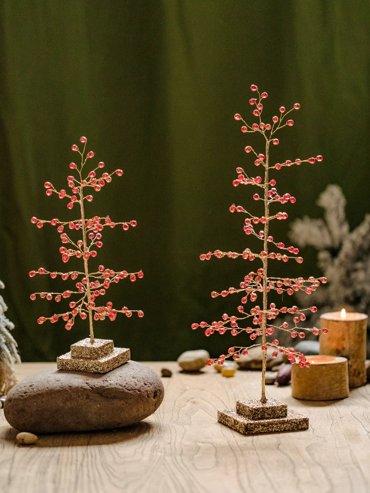 クリスマスツリー装飾フィギュア：xmasとx'masの違いを解説した小型テーブルディスプレイガイド