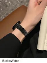 アップルウォッチ用金属製バンド【女性用・高級感・通気性・スタイリッシュデザイン】