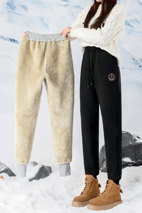 冬用 通気性の良いフリースパンツ【極上の柔らかさ・フィット・ウエストしぼり】