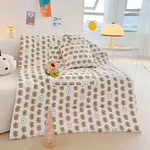 全棉製の子供用多機能抱き枕兼毛布【寝具・クッションとして使用可】（セットアップ対応）