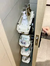 隙間収納ラック 収納キャビネット トレー バスルーム トイレ横 洗濯機ワゴン ドア裏 スペース活用